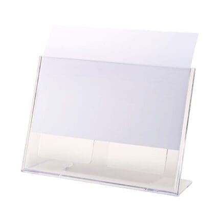 문화 L자형 카드 스탠드 A4 / A4 투명