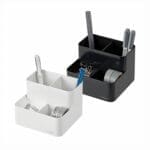 시스맥스 럭스연필꽂이 다크그레이, 화이트