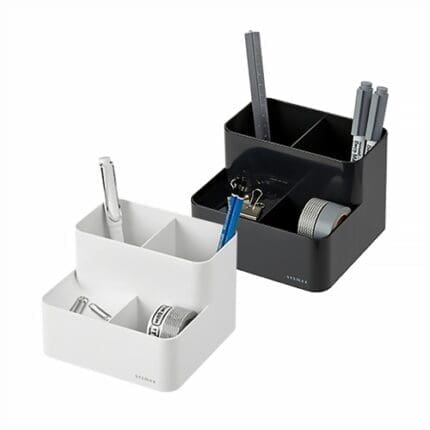 시스맥스 럭스연필꽂이 다크그레이, 화이트