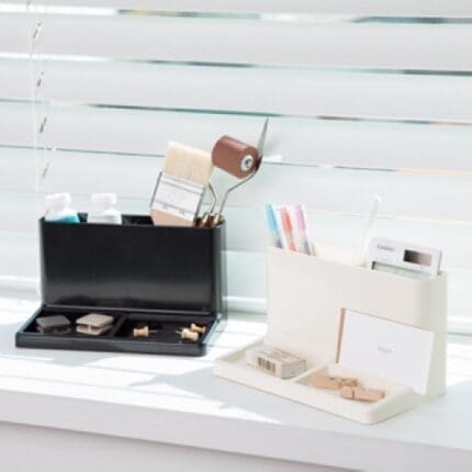 시스맥스 멀티연필꽃이 아이보리, 블랙