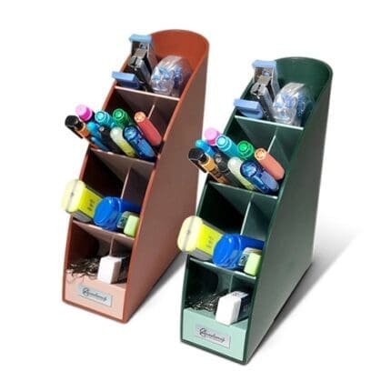 아카데미 애니라운드 연필꽂이 그린, 브라운