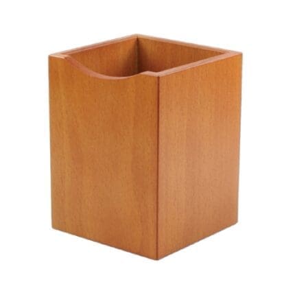 우드클럽 원목 사각연필꽂이 다크블루, 마호가니, 연체리 / 74*74*98mm 2번째 이미지