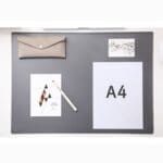 윈스타 더블데스크매트 특대 그레이, 블랙