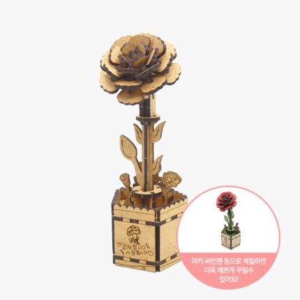 나무 카네이션 만들기 어버이날 교구