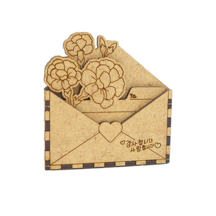 모또 나무 자석 카네이션 엽서 2번째 이미지