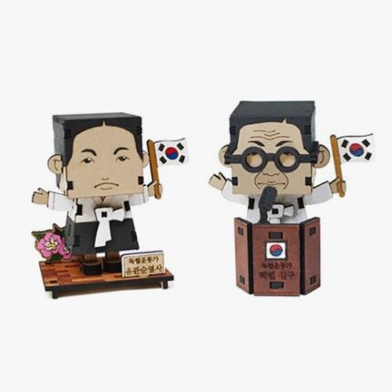 유관순 열사 백범 김구 나무모형 2종