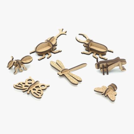 나무 곤충 만들기 7종 세트 교구