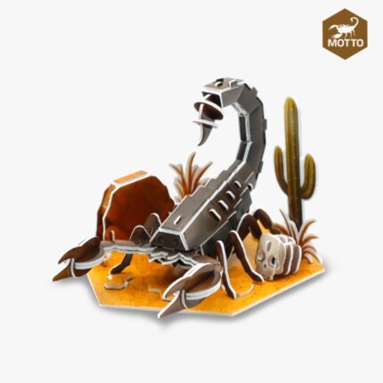 모또 육각 곤충 전갈 만들기 DIY 키트 완성 이미지, 아이들이 조립하기 쉬운 우드락 소재