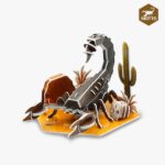 모또 육각 곤충 전갈 만들기 DIY 키트 완성 이미지, 아이들이 조립하기 쉬운 우드락 소재